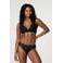 Moodies Undies licht absorberende kanten menstruatiestring zwart