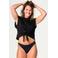 Moodies Undies licht absorberende seamless menstruatiestring zwart