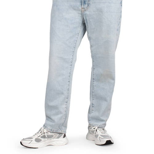 PS Poelman Dex leren sneakers grijs/wit