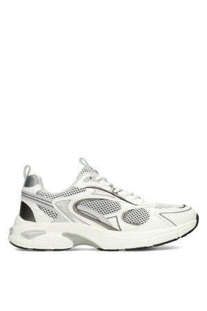 Dex leren sneakers grijs/wit