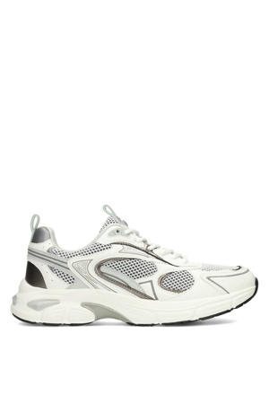 Dex leren sneakers grijs/wit