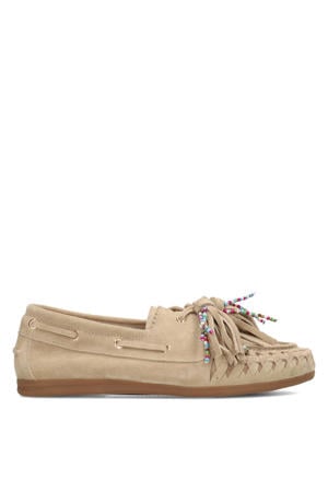Iris suède bootschoenen beige