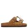 Poelman suède slippers cognac