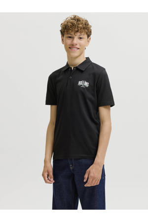 polo met print - zwart