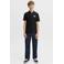 JACK & JONES JUNIOR polo met print - zwart