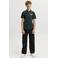 JACK & JONES JUNIOR polo met print - donkergroen