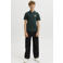 JACK & JONES JUNIOR polo met print - donkergroen