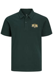 thumbnail: JACK & JONES JUNIOR polo met print - donkergroen