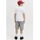 JACK & JONES JUNIOR rechtvallend T-shirt met logo - wit