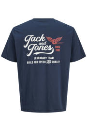 thumbnail: JACK & JONES JUNIOR T-shirt met backprint - donkerblauw