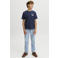 JACK & JONES JUNIOR T-shirt met backprint - donkerblauw