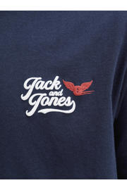 thumbnail: JACK & JONES JUNIOR T-shirt met backprint - donkerblauw