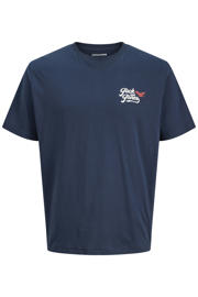 thumbnail: JACK & JONES JUNIOR T-shirt met backprint - donkerblauw
