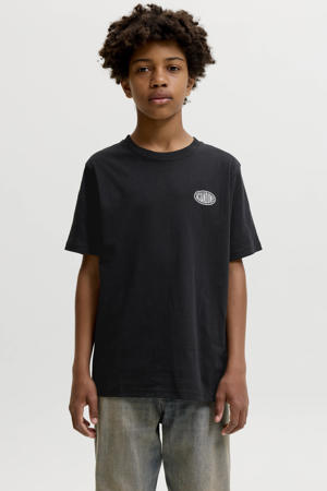 T-shirt met backprint - zwart