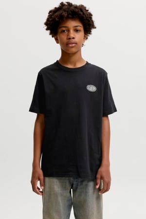 T-shirt met backprint - zwart