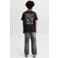 JACK & JONES JUNIOR T-shirt met backprint - zwart