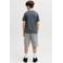JACK & JONES JUNIOR rechtvallend T-shirt met logo - grijs