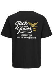 thumbnail: JACK & JONES JUNIOR T-shirt met backprint - zwart