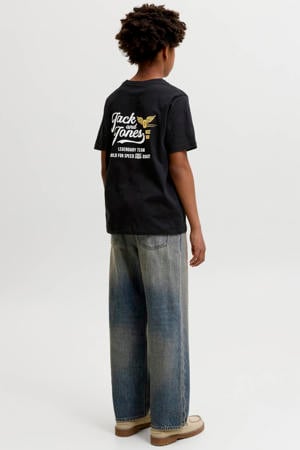 T-shirt met backprint - zwart