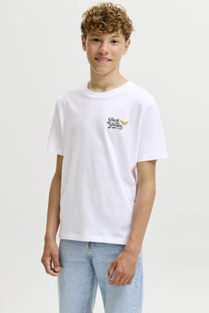 T-shirt met backprint - wit