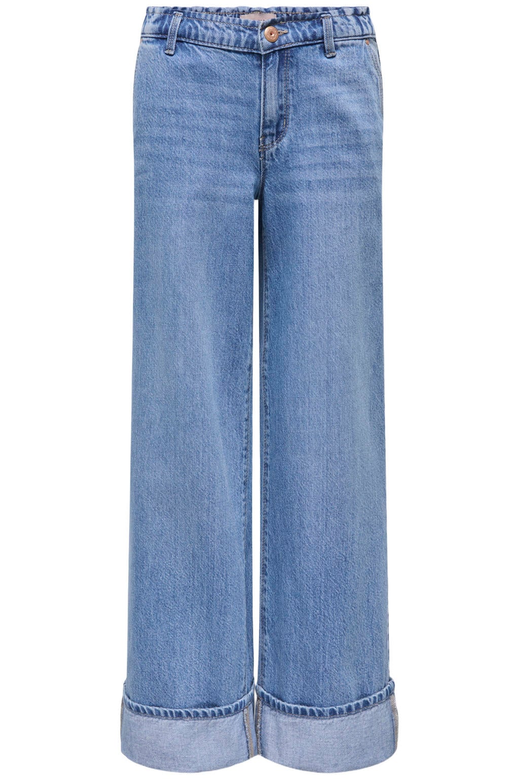 KIDS ONLY GIRL KOGCOMET wide leg jeans - lichtblauw
