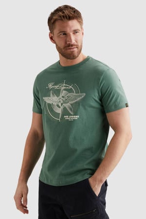 regular T-shirt groen