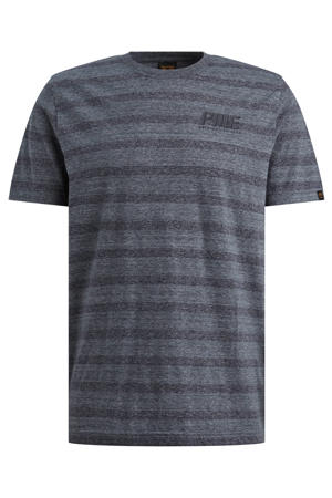 regular gestreept T-shirt grijs