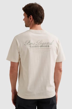 relaxed T-shirt met backprint ecru