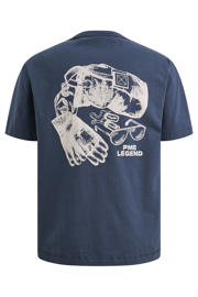 thumbnail: PME Legend regular fit T-shirt met backprint - donkerblauw