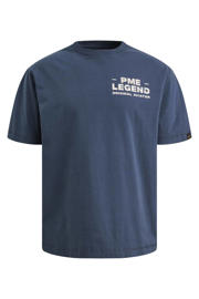 thumbnail: PME Legend regular fit T-shirt met backprint - donkerblauw