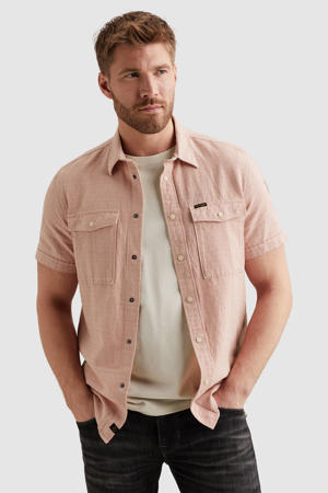 regular casual overhemd roze