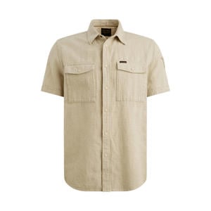 regular casual overhemd beige