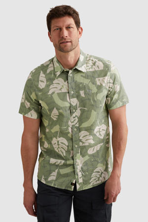 regular casual overhemd lichtgroen