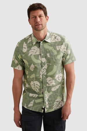 regular casual overhemd lichtgroen