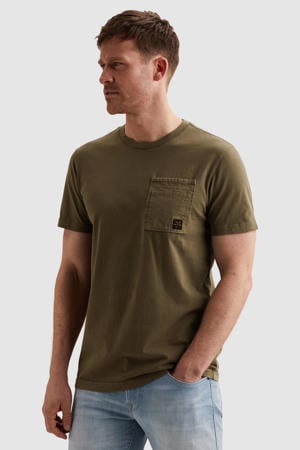regular T-shirt groen