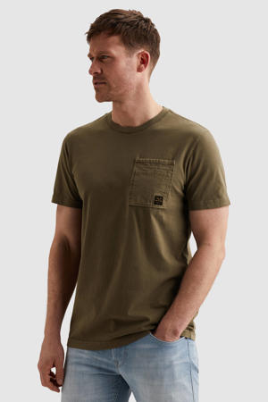 regular T-shirt groen