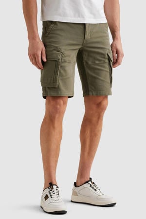 regular cargo short donkergroen