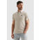 PME Legend regular fit gestreepte polo - ecru