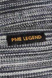 thumbnail: PME Legend regular gestreepte polo antraciet