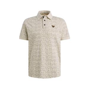 regular fit polo met print - ecru