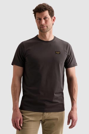 regular fit T-shirt - donkerbruin