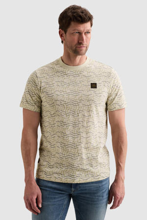 regular fit T-shirt met print - ecru