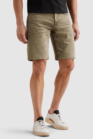 denim relaxed short groen