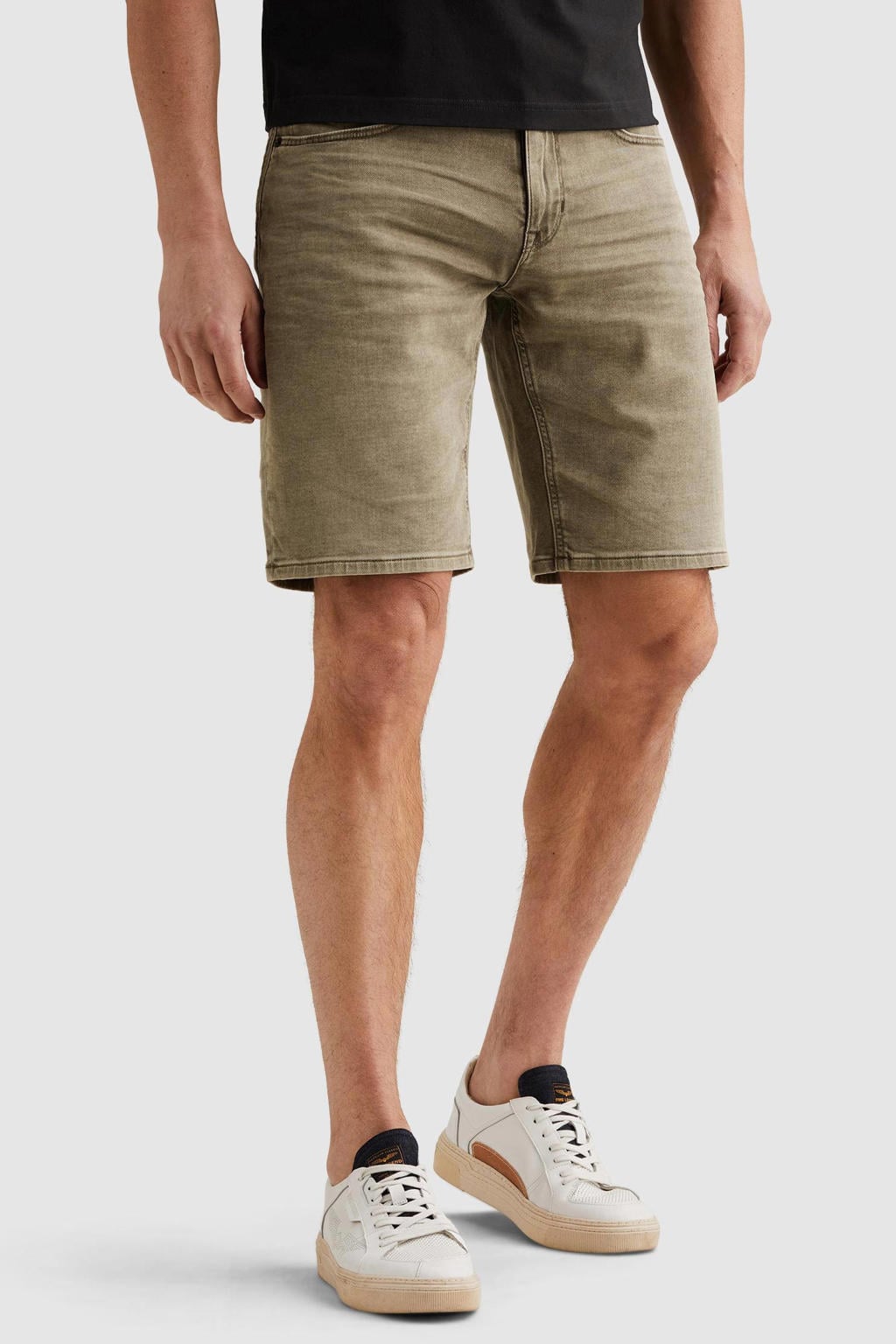 PME Legend denim relaxed short groen
