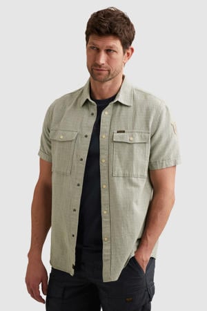 regular casual overhemd beige