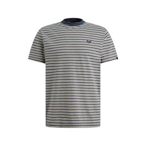 regular fit gestreept T-shirt - beige