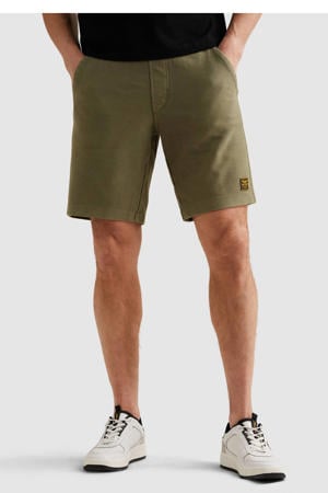 SKYGLIZER regular casual short donkergroen