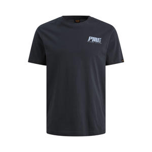 regular T-shirt met backprint antraciet