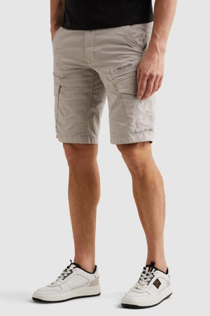 tapered cargo short lichtgrijs