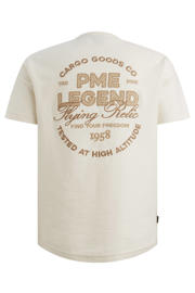 thumbnail: PME Legend regular T-shirt met backprint ecru